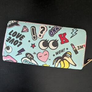 Colorful Graphic Zip Wallet